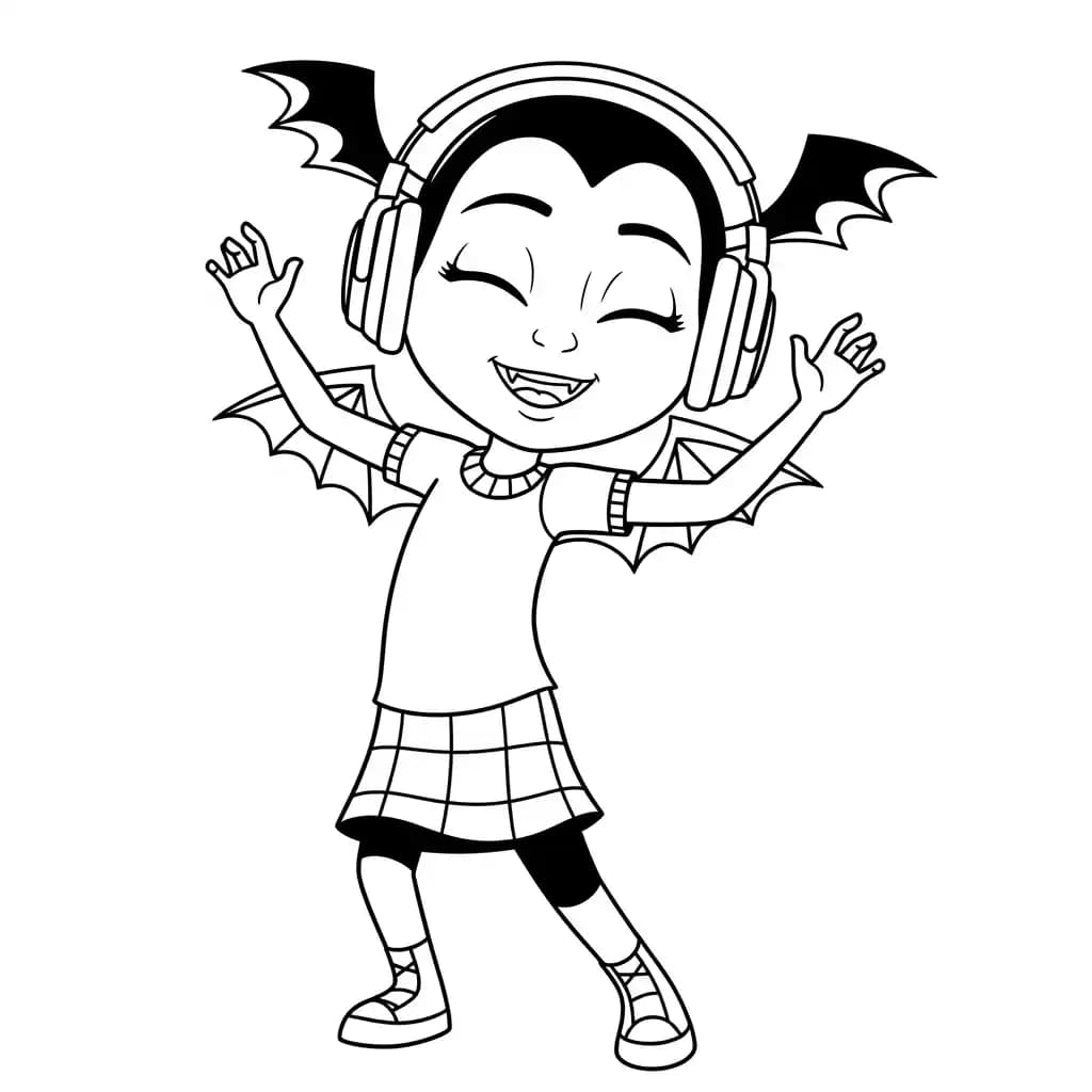 Desenhos da Vampirina para Colorir