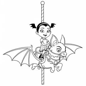 Desenhos da Vampirina para Colorir