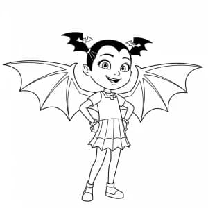 Desenhos da Vampirina para Colorir