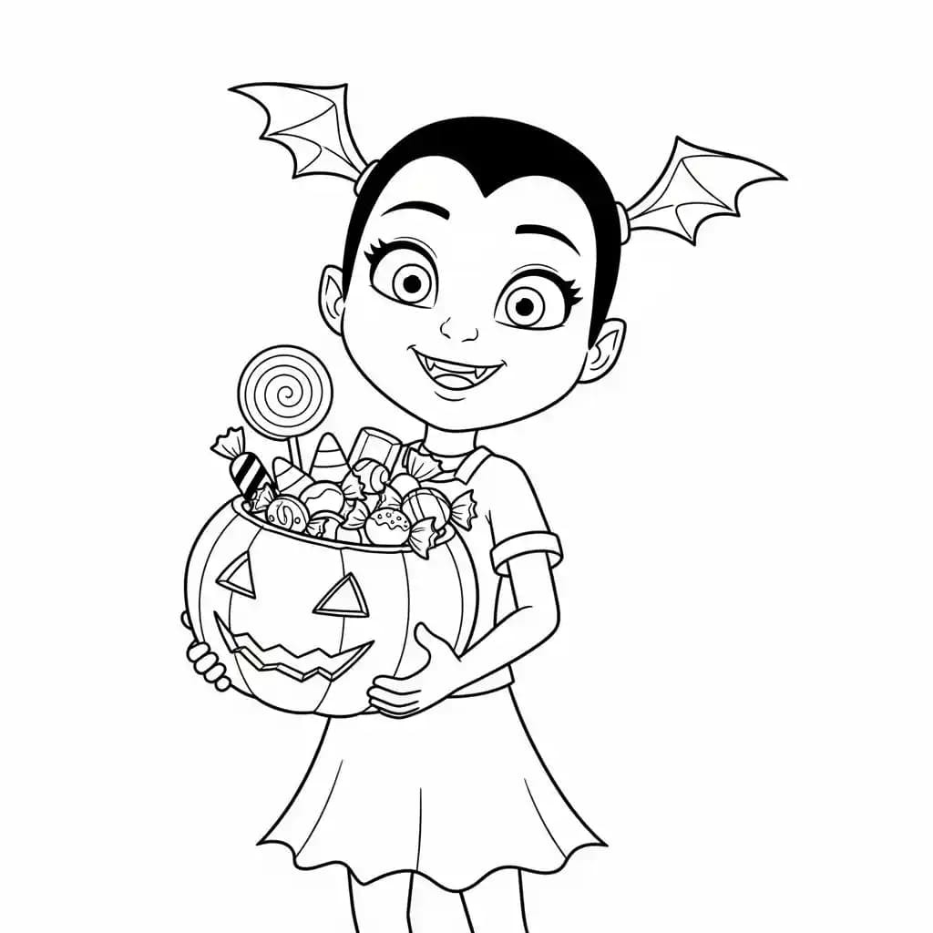 Desenhos da Vampirina para Colorir