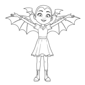Desenhos da Vampirina para Colorir