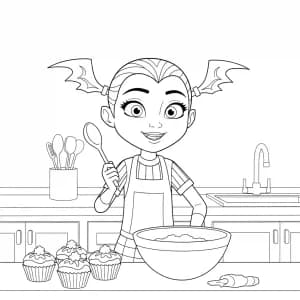Desenhos da Vampirina para Colorir