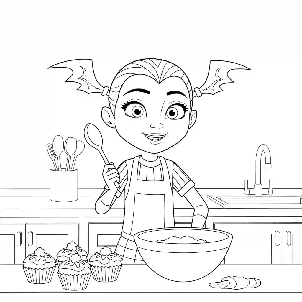 Desenhos da Vampirina para Colorir