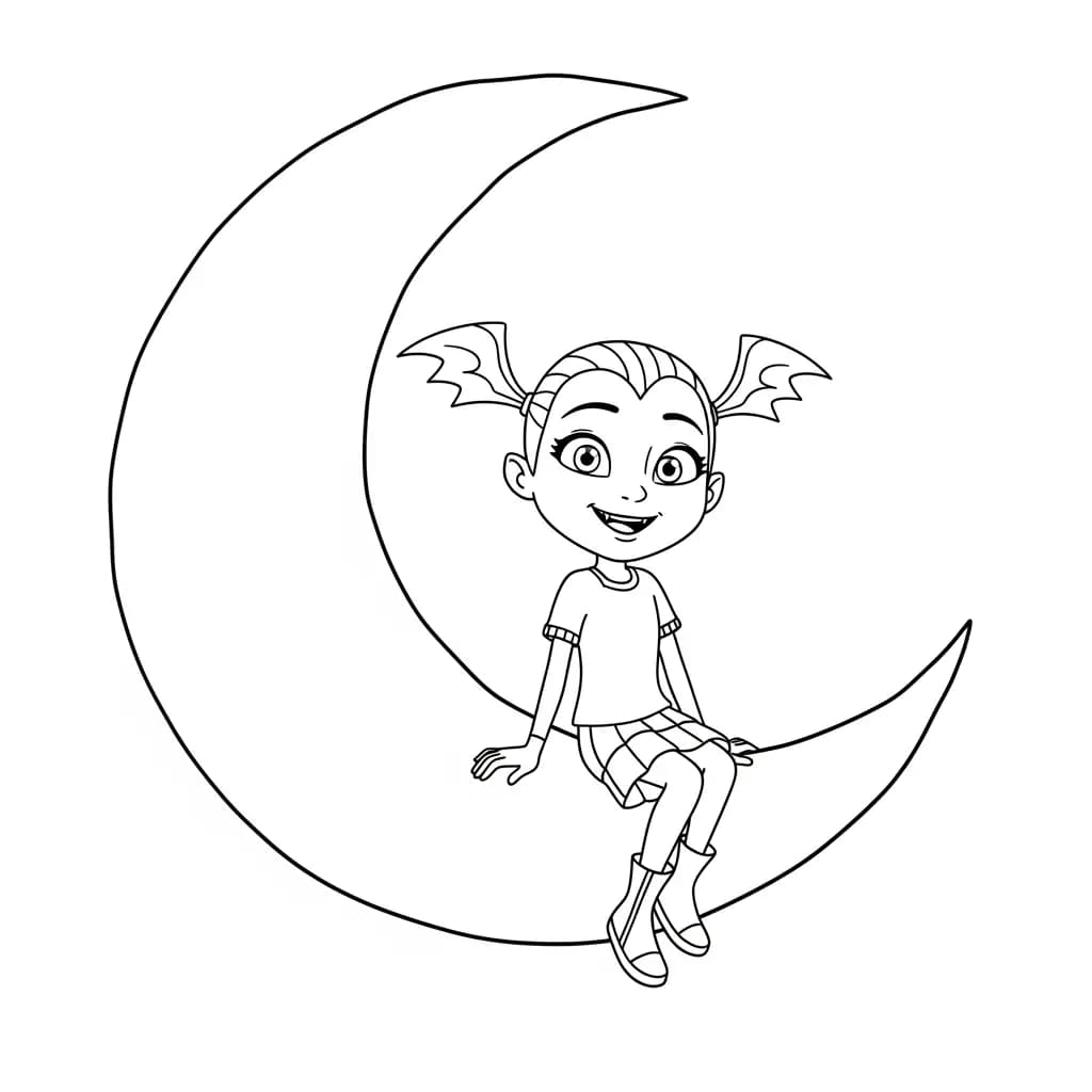 Desenhos da Vampirina para Colorir