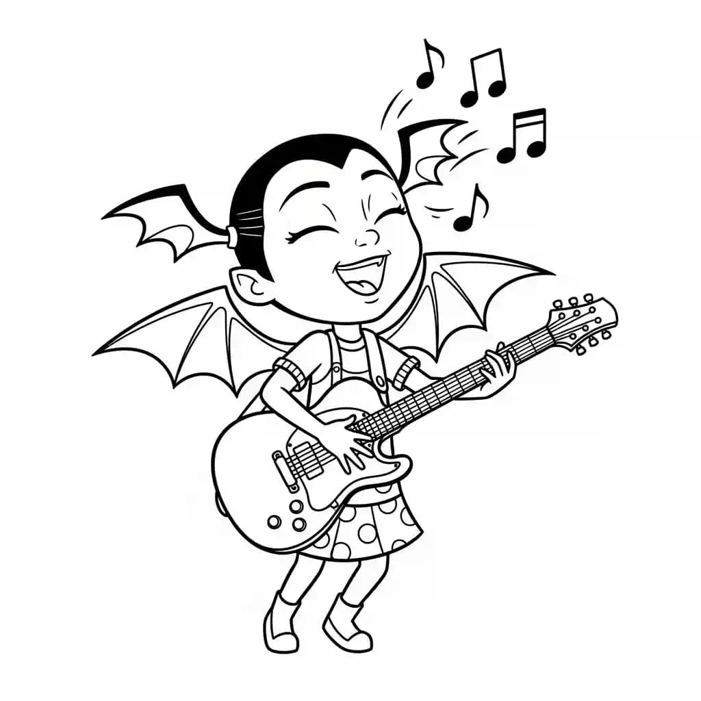Desenhos da Vampirina para Colorir