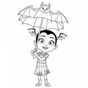 Desenhos da Vampirina para Colorir