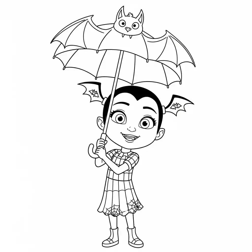Desenhos da Vampirina para Colorir