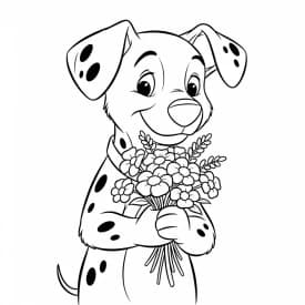 Desenhos de 101 Dálmatas para Colorir