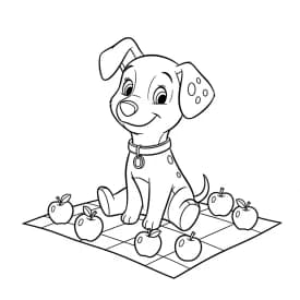 Desenhos de 101 Dálmatas para Colorir