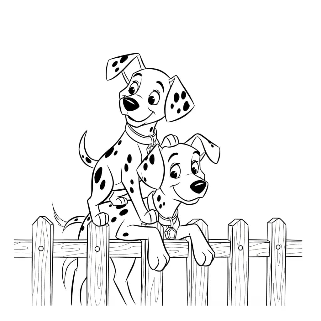 Desenhos de 101 Dálmatas para Colorir
