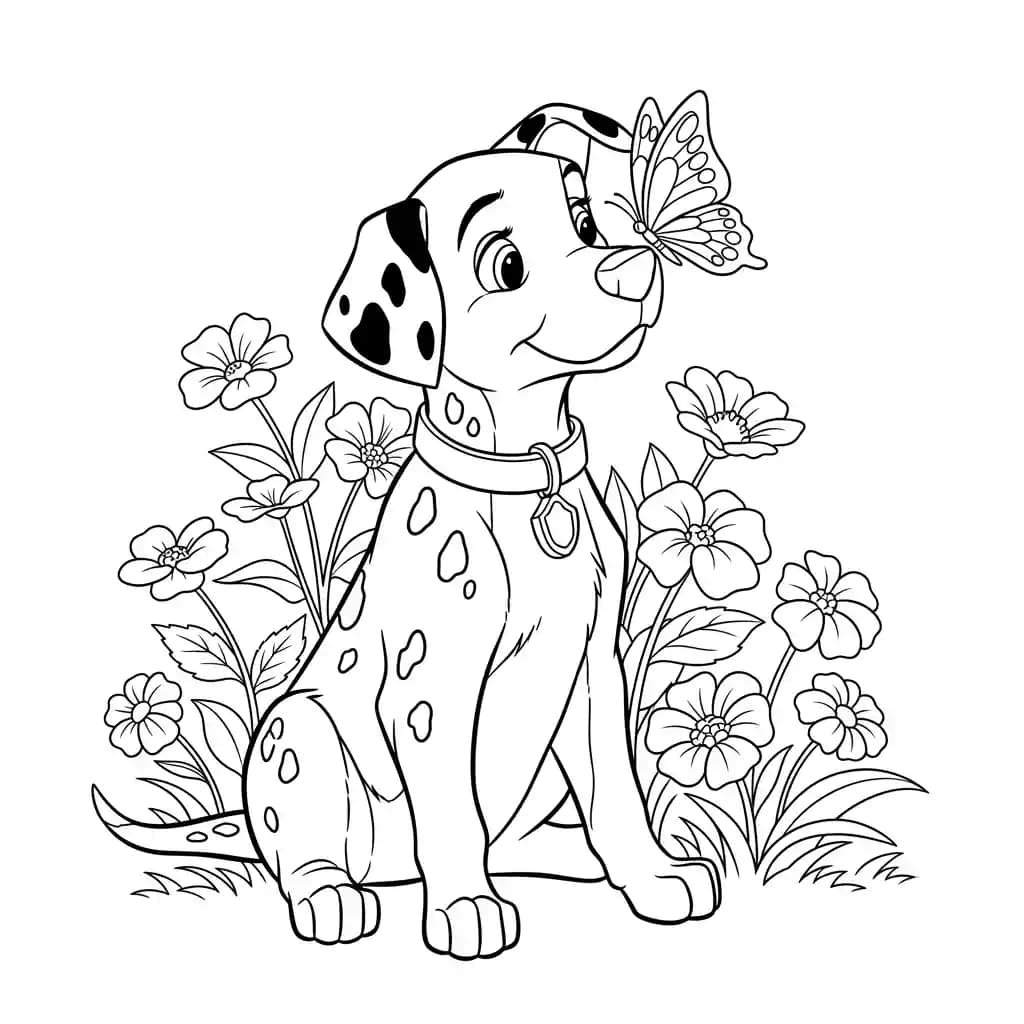 Desenhos de 101 Dálmatas para Colorir