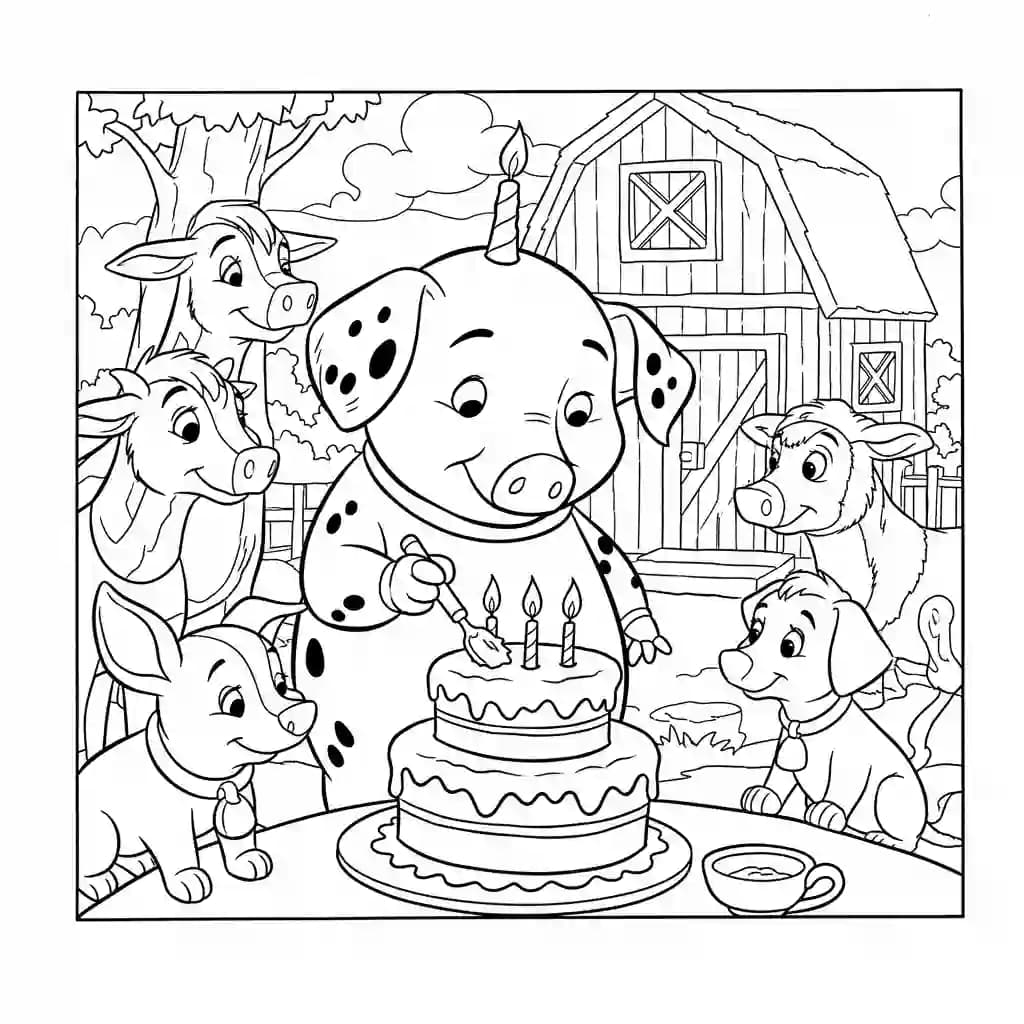 Desenhos de 101 Dálmatas para Colorir