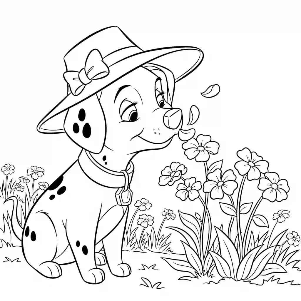 Desenhos de 101 Dálmatas para Colorir