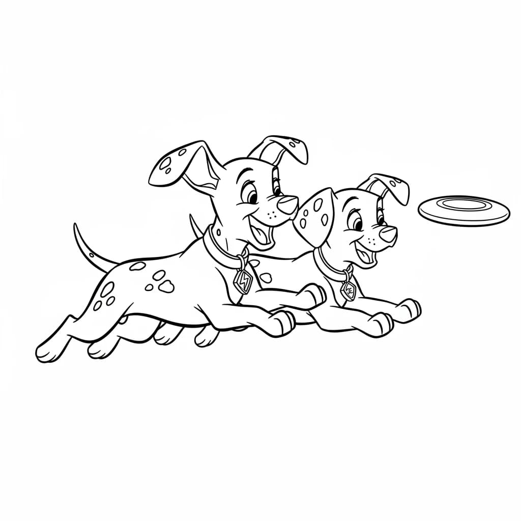 Desenhos de 101 Dálmatas para Colorir