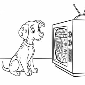 Desenhos de 101 Dálmatas para Colorir