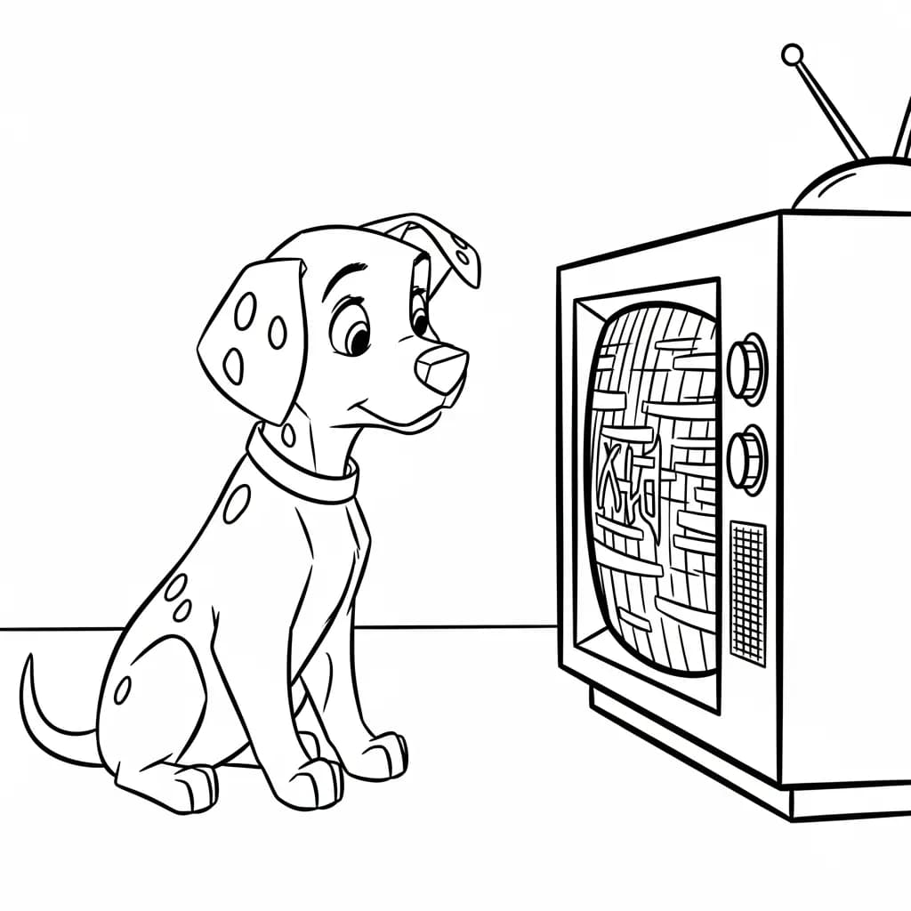 Desenhos de 101 Dálmatas para Colorir