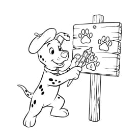 Desenhos de 101 Dálmatas para Colorir