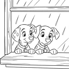 Desenhos de 101 Dálmatas para Colorir