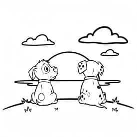 Desenhos de 101 Dálmatas para Colorir