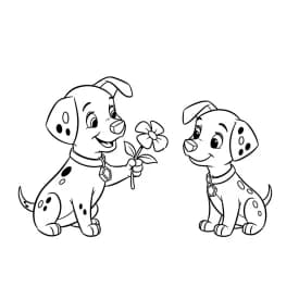 Desenhos de 101 Dálmatas para Colorir