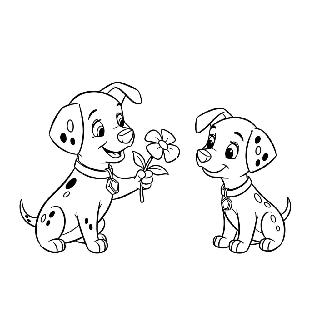 Desenhos de 101 Dálmatas para Colorir