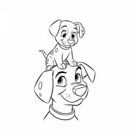 Desenhos de 101 Dálmatas para Colorir