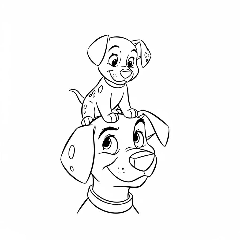 Desenhos de 101 Dálmatas para Colorir