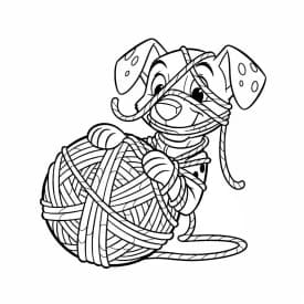 Desenhos de 101 Dálmatas para Colorir