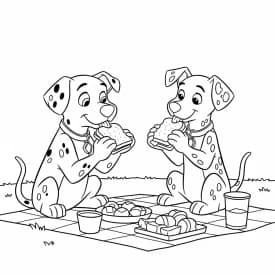 Desenhos de 101 Dálmatas para Colorir