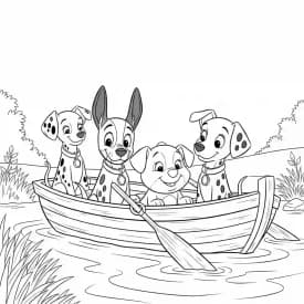 Desenhos de 101 Dálmatas para Colorir