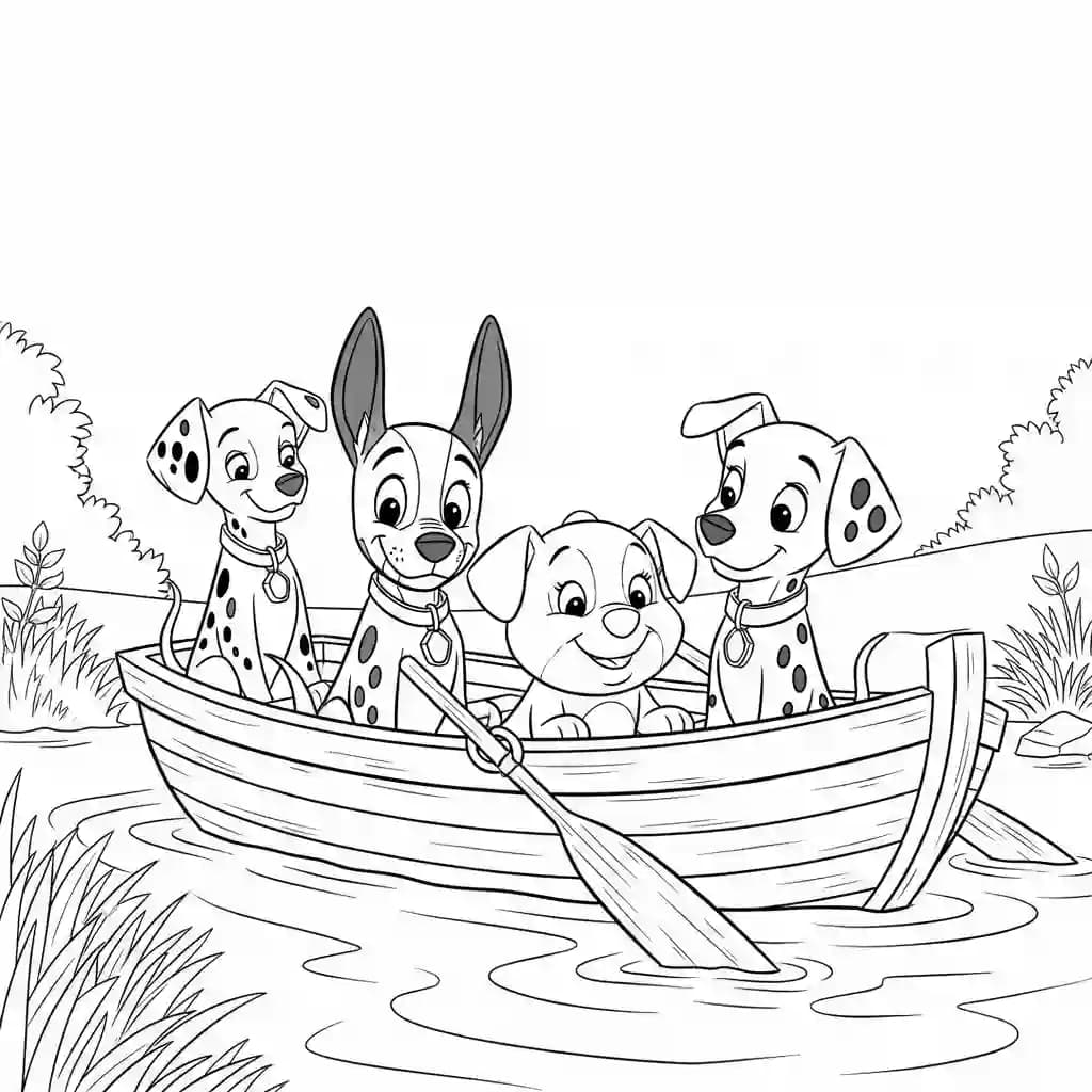 Desenhos de 101 Dálmatas para Colorir