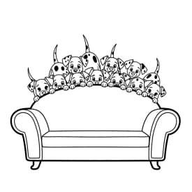Desenhos de 101 Dálmatas para Colorir