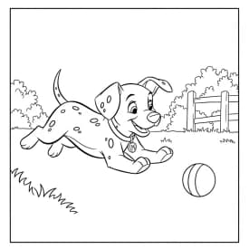 Desenhos de 101 Dálmatas para Colorir