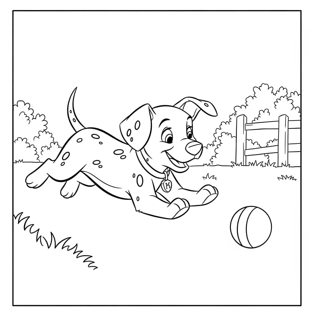 Desenhos de 101 Dálmatas para Colorir