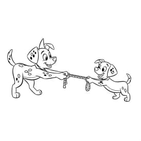 Desenhos de 101 Dálmatas para Colorir