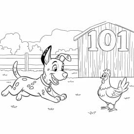 Desenhos de 101 Dálmatas para Colorir
