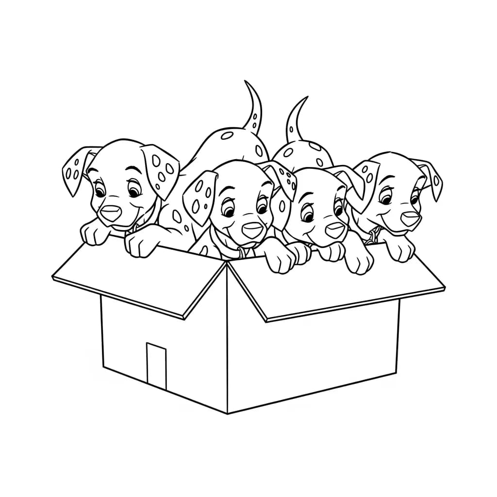 Desenhos de 101 Dálmatas para Colorir