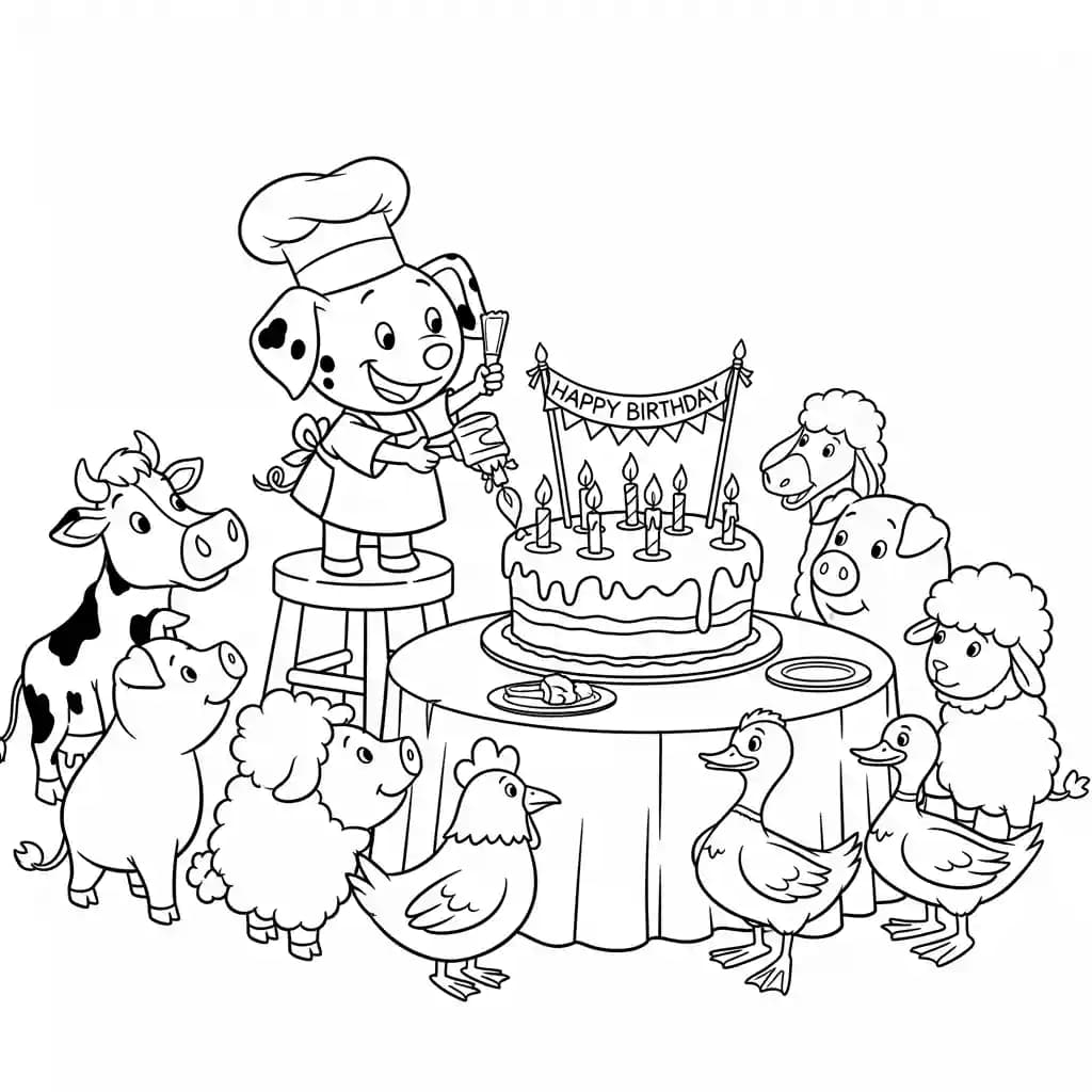 Desenhos de 101 Dálmatas para Colorir