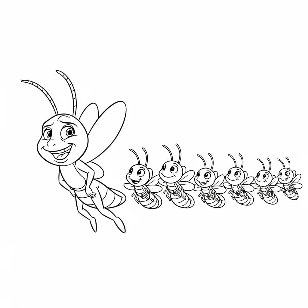 Desenho para colorir de A Princesa e o Sapo com cena encantada