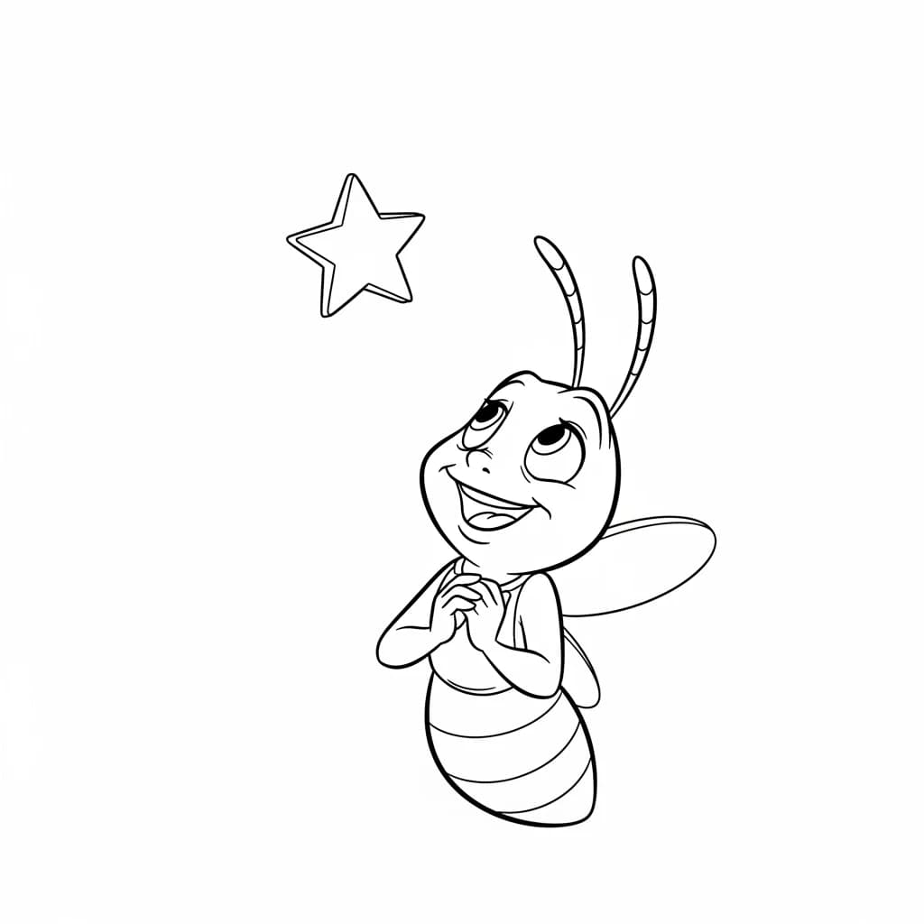 Desenho para colorir de A Princesa e o Sapo com cena encantada