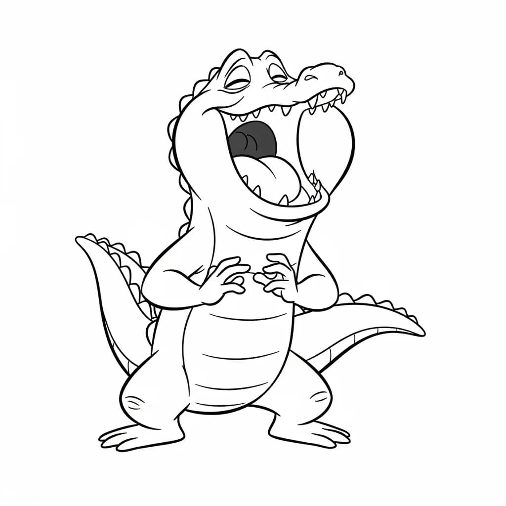 Desenho para colorir de A Princesa e o Sapo com cena encantada