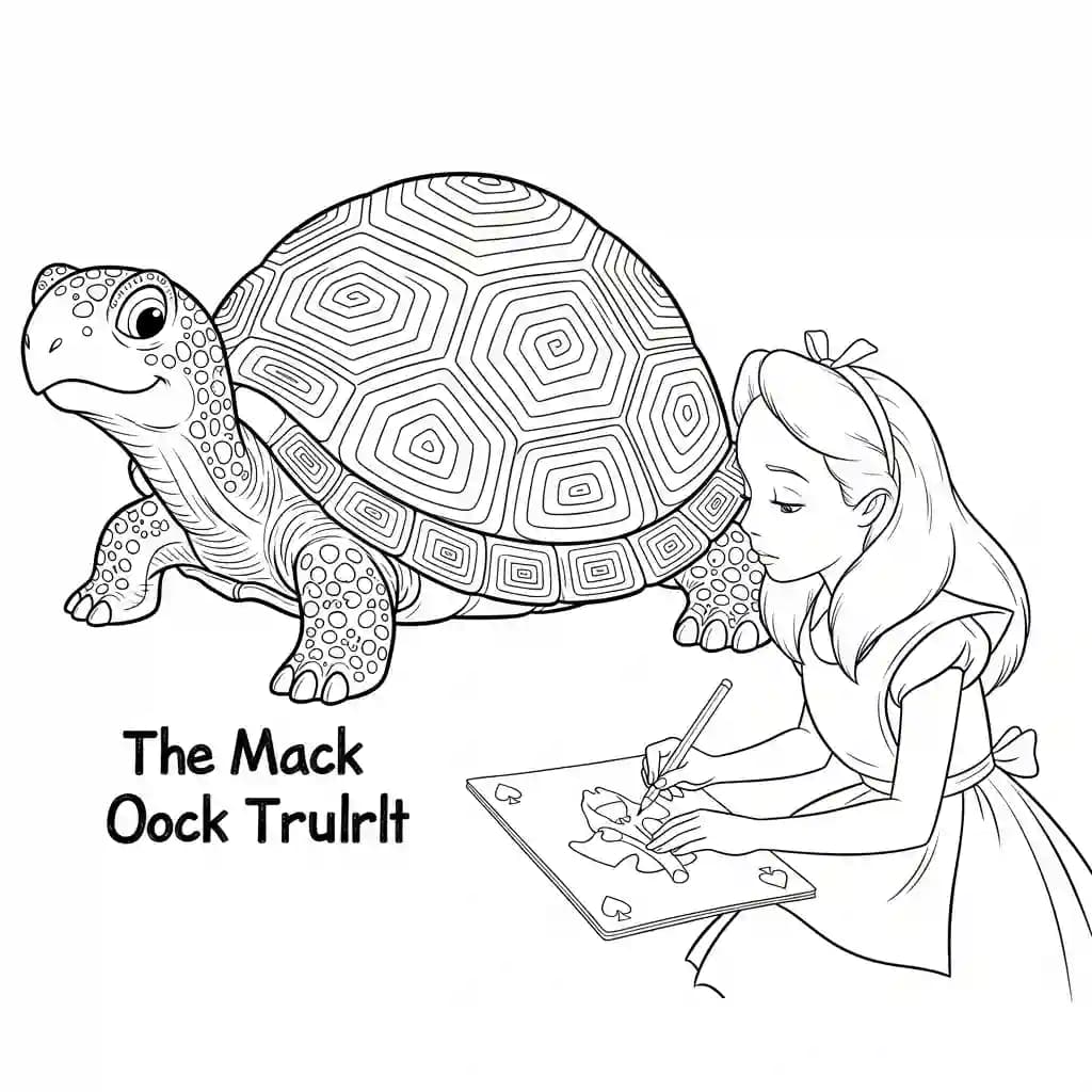 alice tomando chá com o chapeleiro maluco – desenho para colorir