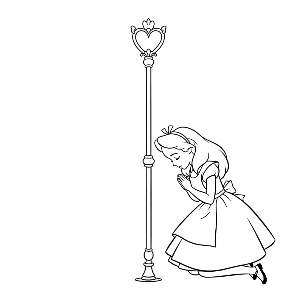 alice tomando chá com o chapeleiro maluco – desenho para colorir