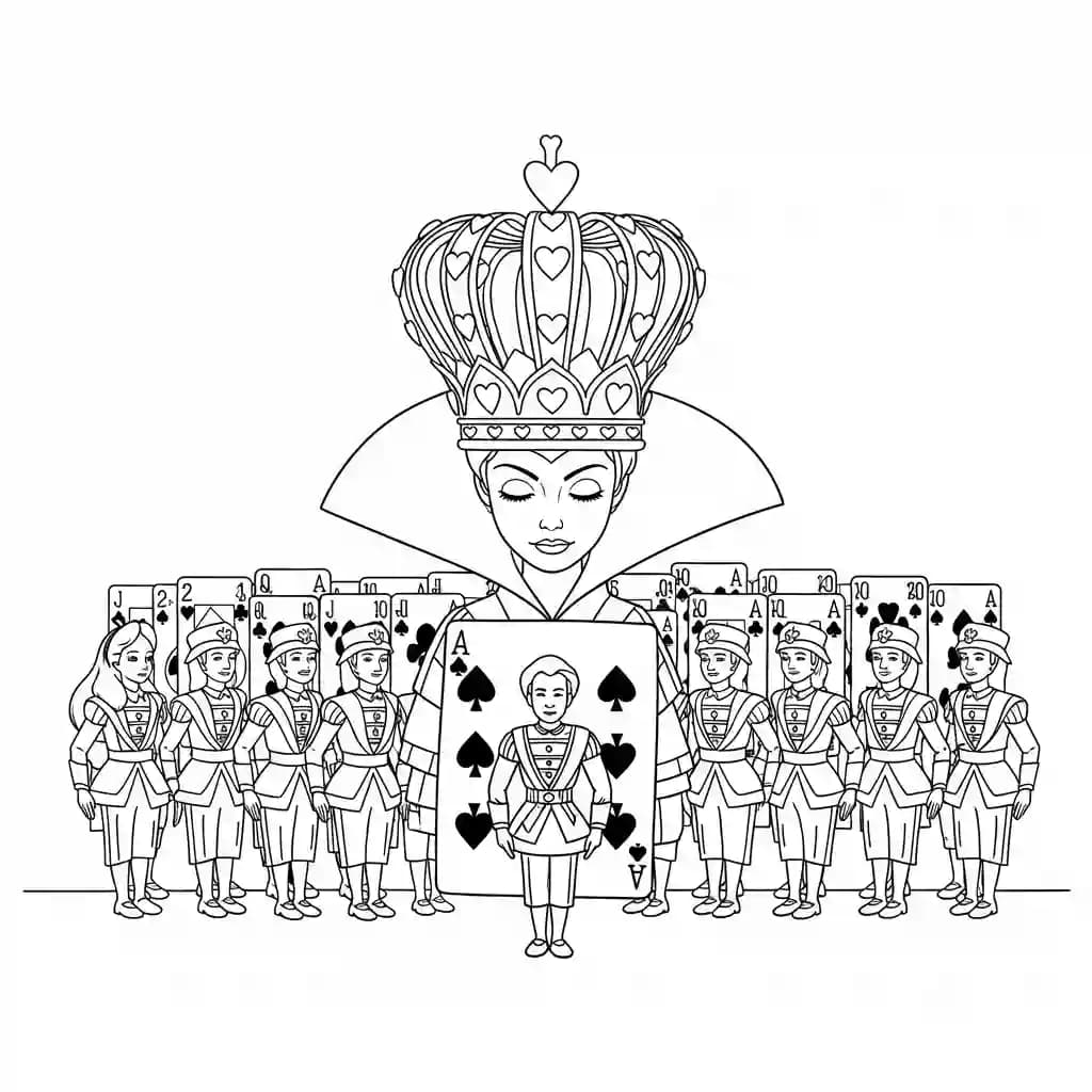 alice tomando chá com o chapeleiro maluco – desenho para colorir