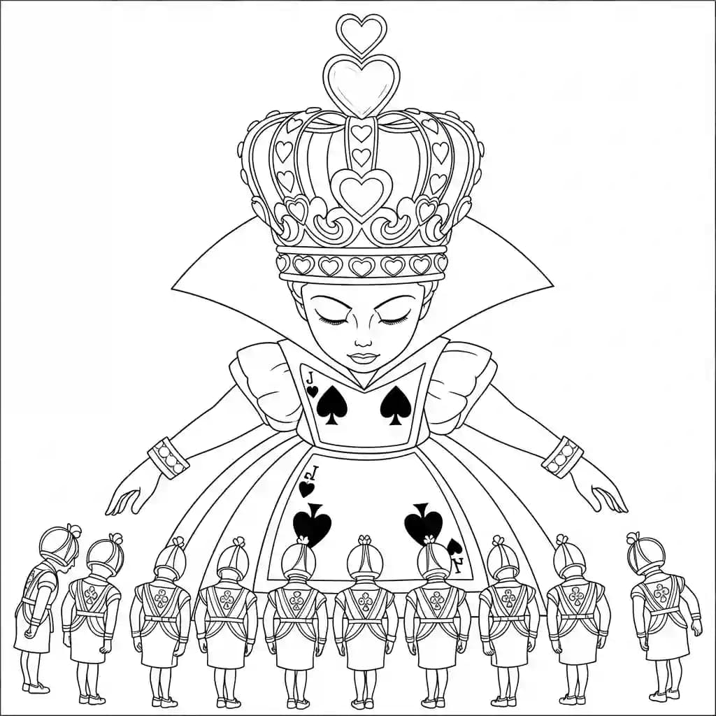 alice tomando chá com o chapeleiro maluco – desenho para colorir