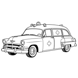 Desenhos de Ambulância para Colorir e Imprimir ambulância infantil para imprimir e colorir