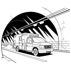 Desenhos de Ambulância para Colorir e Imprimir ambulância infantil para imprimir e colorir