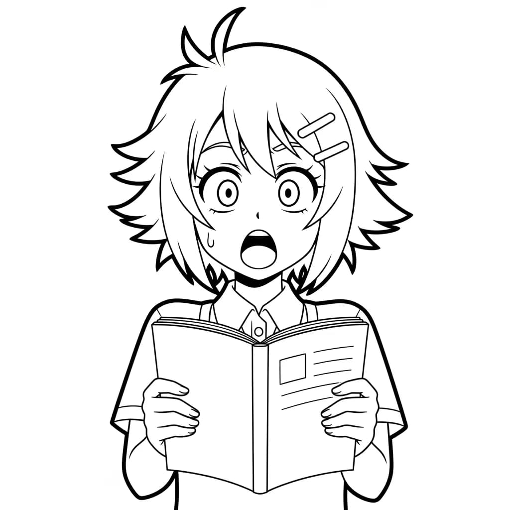 Desenhos de anime para colorir com personagens famosos em traços grossos e fundo branco, prontos para imprimir e pintar