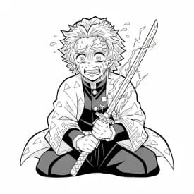 Desenhos de anime para colorir com personagens famosos em traços grossos e fundo branco, prontos para imprimir e pintar