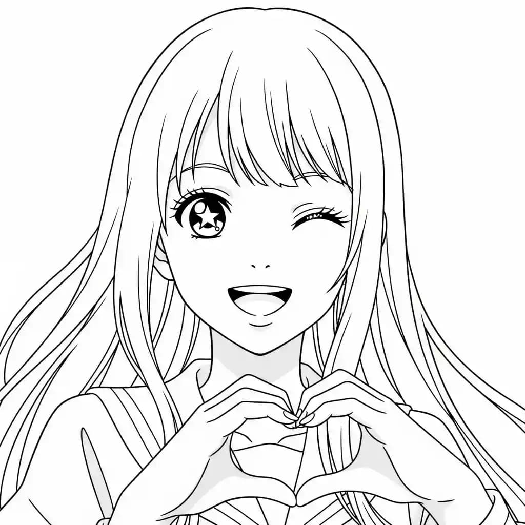 Desenhos de anime para colorir com personagens famosos em traços grossos e fundo branco, prontos para imprimir e pintar